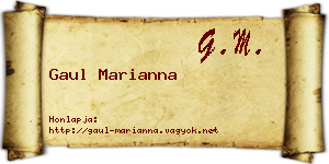 Gaul Marianna névjegykártya