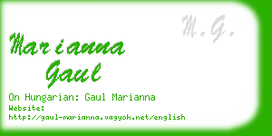 marianna gaul business card